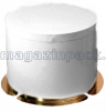 Pack TubeWGLD Тубус с усиленным дном для тортов и цветов (белый/золотой) 400/400/142